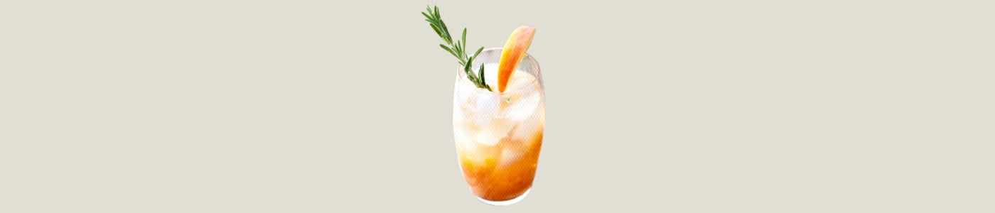 peach agua fresca drink image