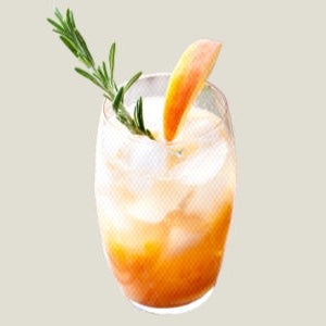 peach agua fresca drink image