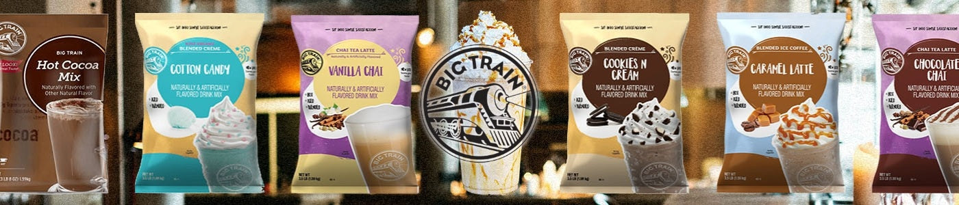 Big Train Blended Beverages Lined Up