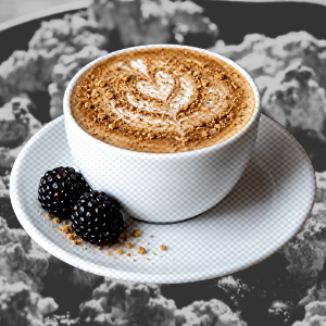 blackberry cobbler latte