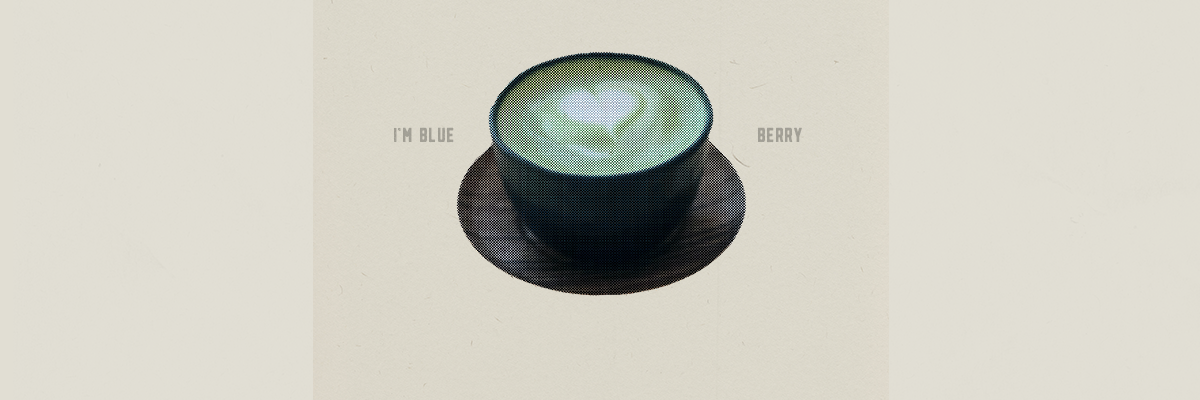 Blueberry Matcha Latte