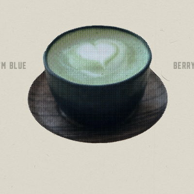 Blueberry Matcha Latte