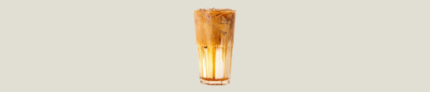 iced banana bread latte drink image