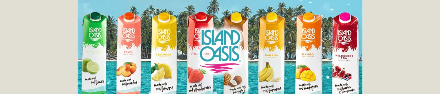 Island Oasis Blended Beverages Products Lined Up