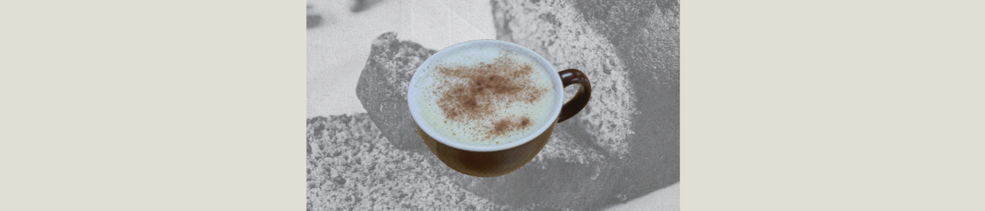 banana bread matcha latte