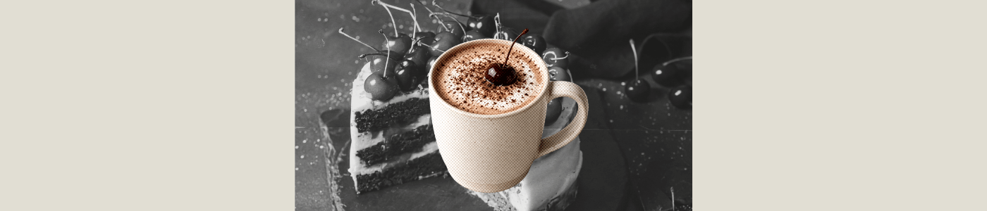 black forest mocha latte