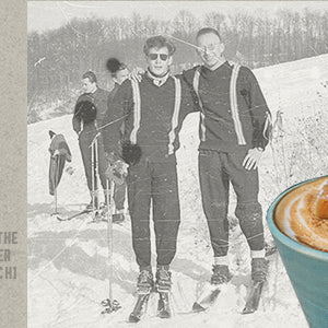 butterscotch latte with skiiers