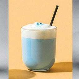 cold foam on coffee and matcha beverages at coffee shop