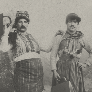 two men holding coffee