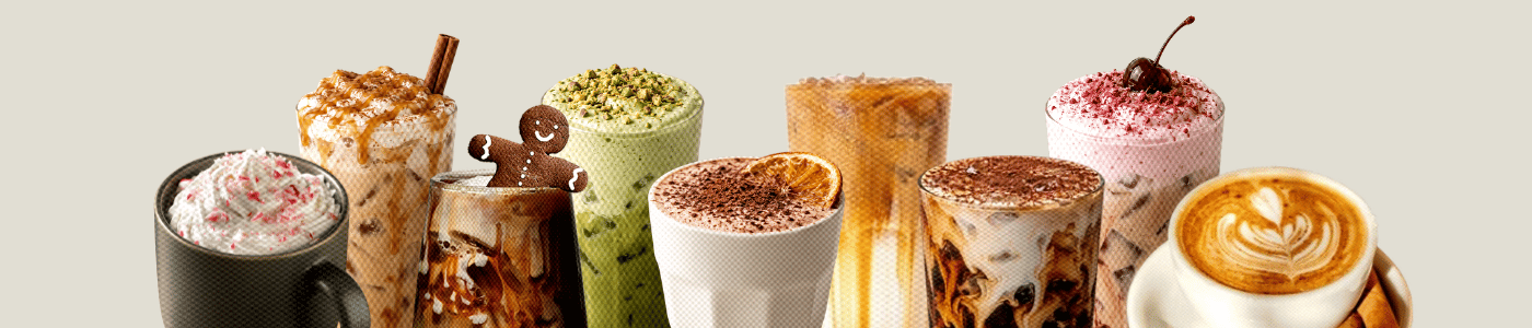 fall winter recipe drink inspiration images lined up