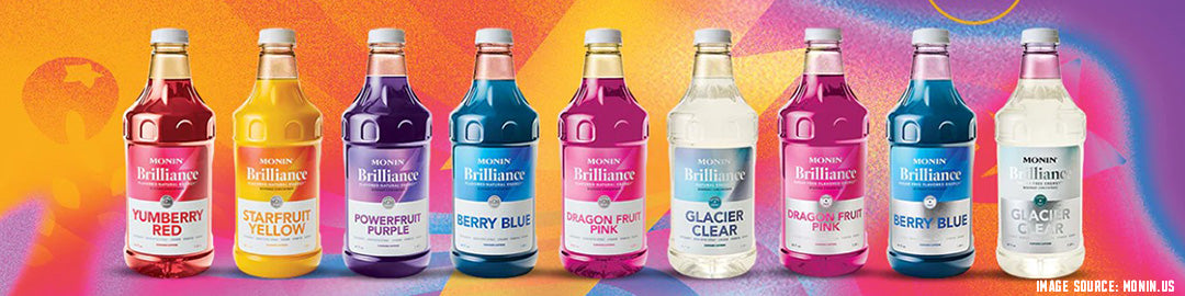 Monin Brilliance Lineup with all 6 flavors