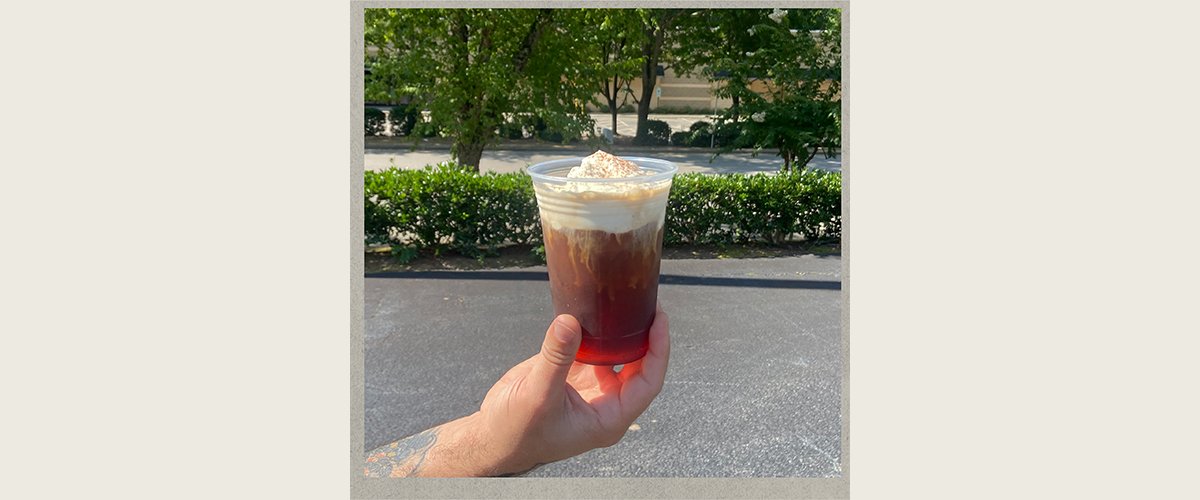 Pomegranate Cold Brew with Cinnamon Cold Foam - September Featured Beverage - Dilworth Coffee Provision Company