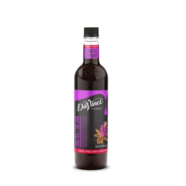 Davinci Chai Tea 7:1 Concentrate 4 - 750mL Plastic Bottles (CASE)