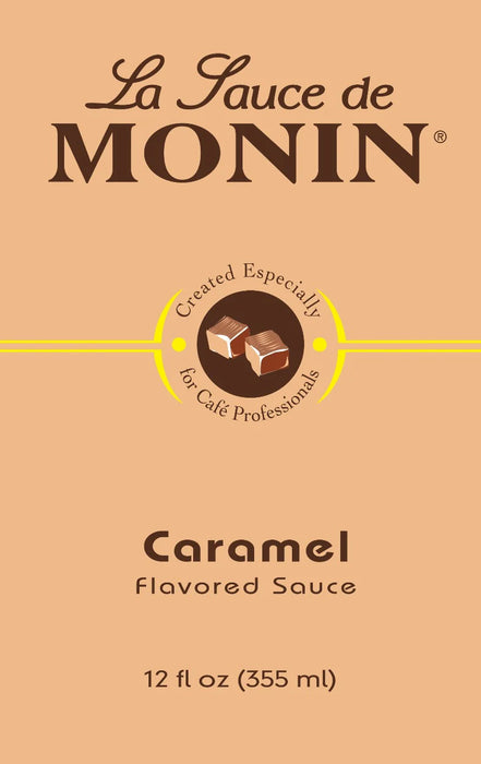 Monin Caramel Flavoring Sauce 6 - 12oz Bottles (CASE)