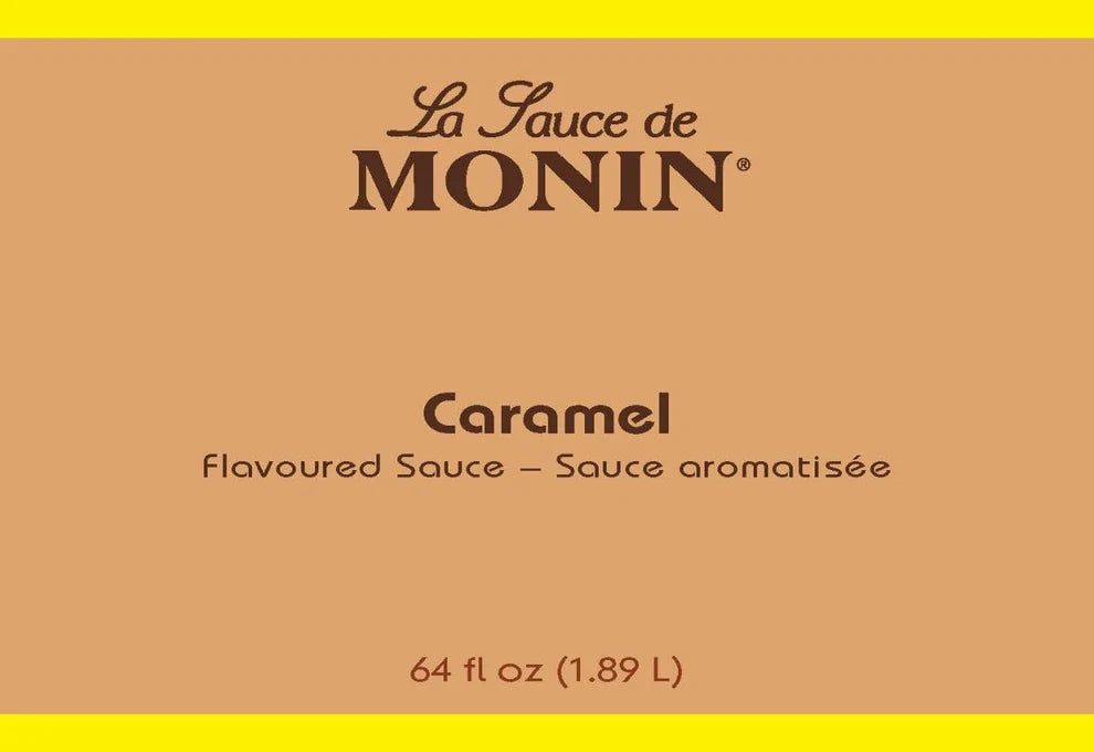 Monin Caramel Flavoring Sauce 4 - 64oz Bottles (CASE)
