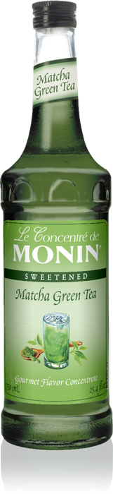 Monin Matcha Green Tea 7:1 Concentrate 750mL Glass Bottle