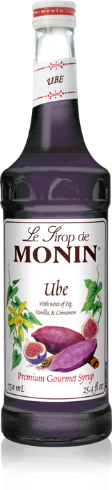 Monin Ube Flavoring Syrup 750mL Glass Bottle