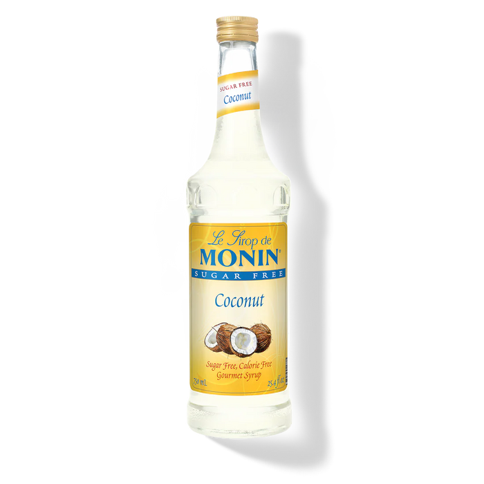 Monin Sugar Free Coconut Flavoring Syrup 750mL Glass Bottle