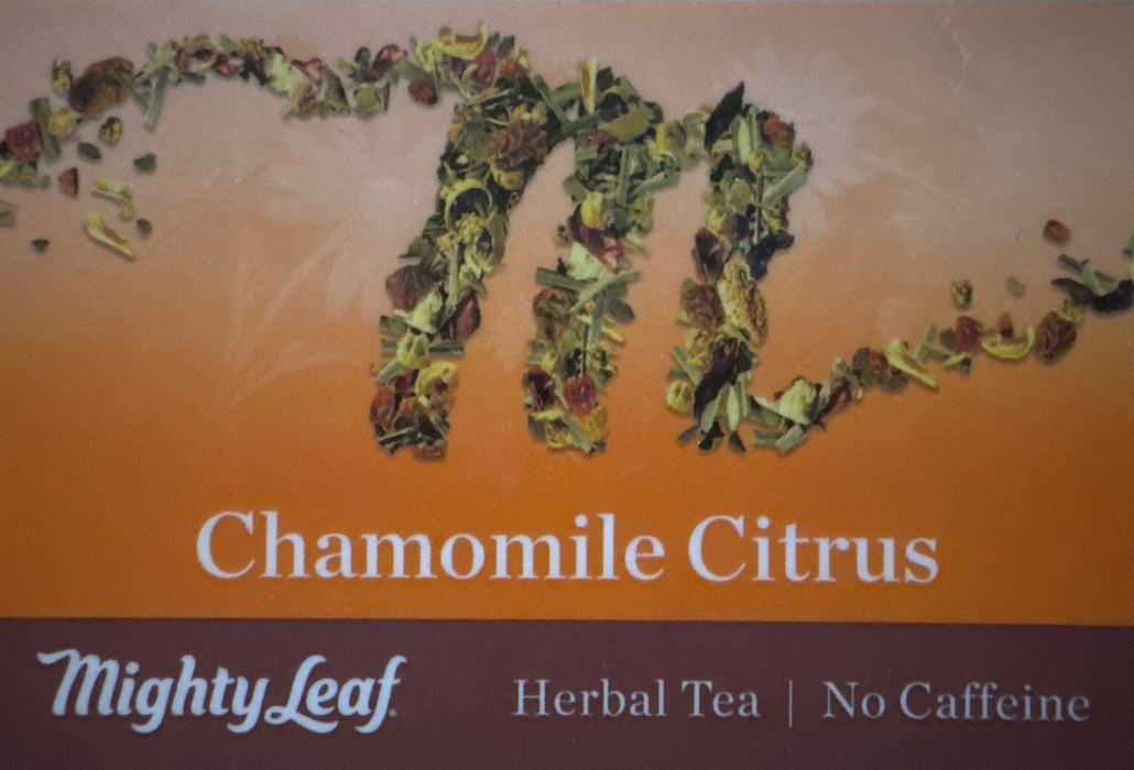 Mighty Leaf Chamomile Citrus - Label