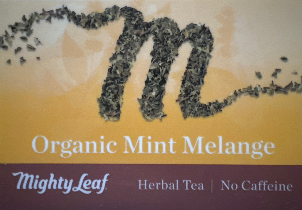 Mighty Leaf Organic Mint Melange - Label