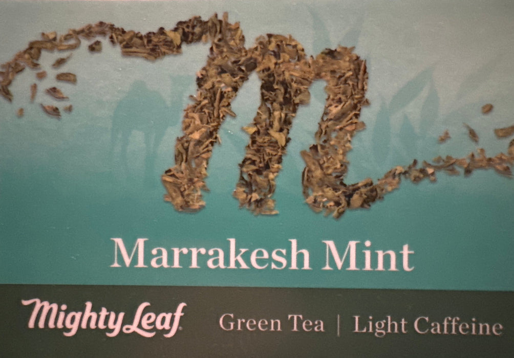 Mighty Leaf Marrakesh Mint Green - Label