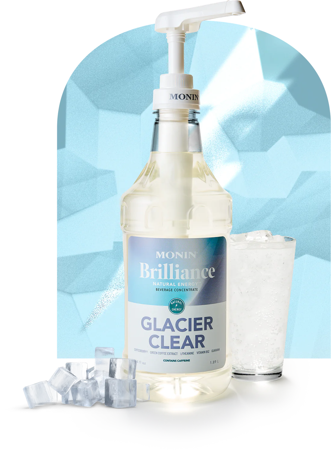 Monin Glacier Clear Energy 64oz Bottle - Dilworth Coffee