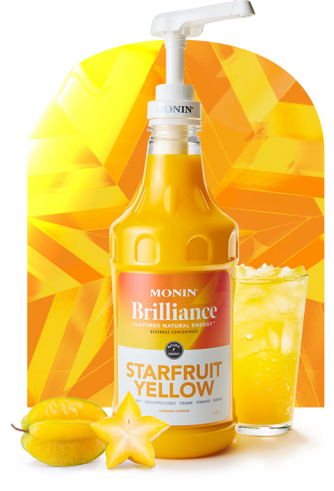 Monin Starfruit Yellow Energy  64oz Bottle