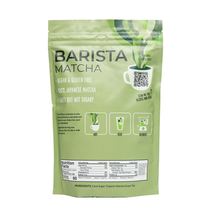 Two Leaves Barista Matcha Red Cat Cafe Blend 907g Bag