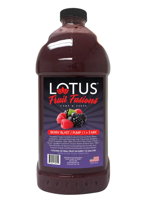 Lotus Energy Berry Blast Fruit Fusions Concentrates 6 - 64oz Bottles (CASE)