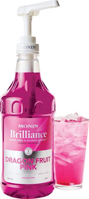 Monin Sugar Free Dragon Fruit Pink Energy  64oz Bottle