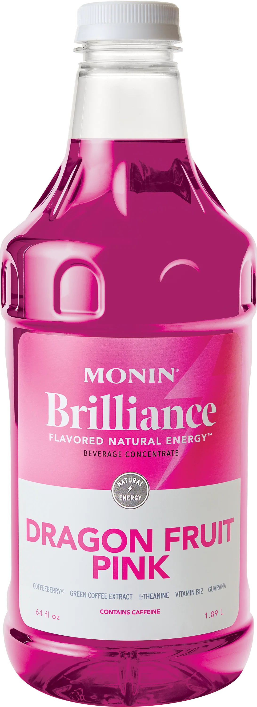 Monin Dragon Fruit Pink Energy 64oz Bottle - Dilworth Coffee