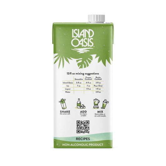Island Oasis Margarita / Lime Fruit Puree Beverage Mix 12/1L cartons (CASE)