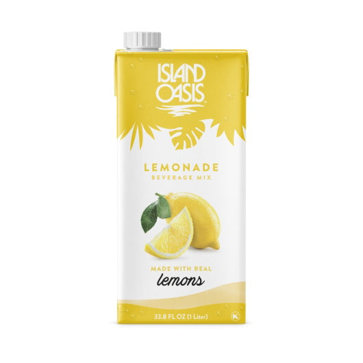 Island Oasis Lemonade Fruit Puree Beverage Mix 12/1L cartons (CASE)
