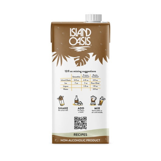 Island Oasis Pina Colada / Pineapple Fruit Puree Beverage Mix 12/1L cartons (CASE)