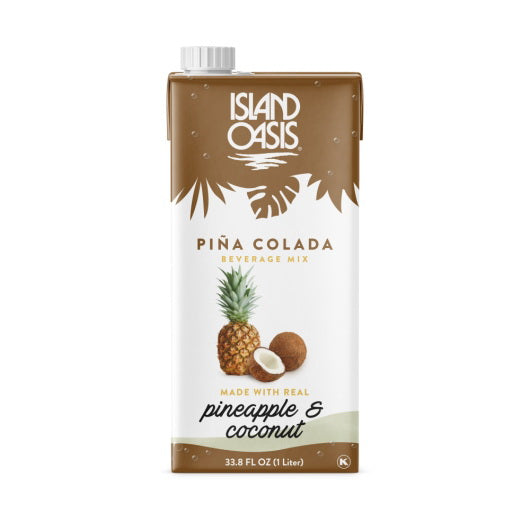 Island Oasis Pina Colada / Pineapple Fruit Puree Beverage Mix 12/1L cartons (CASE)