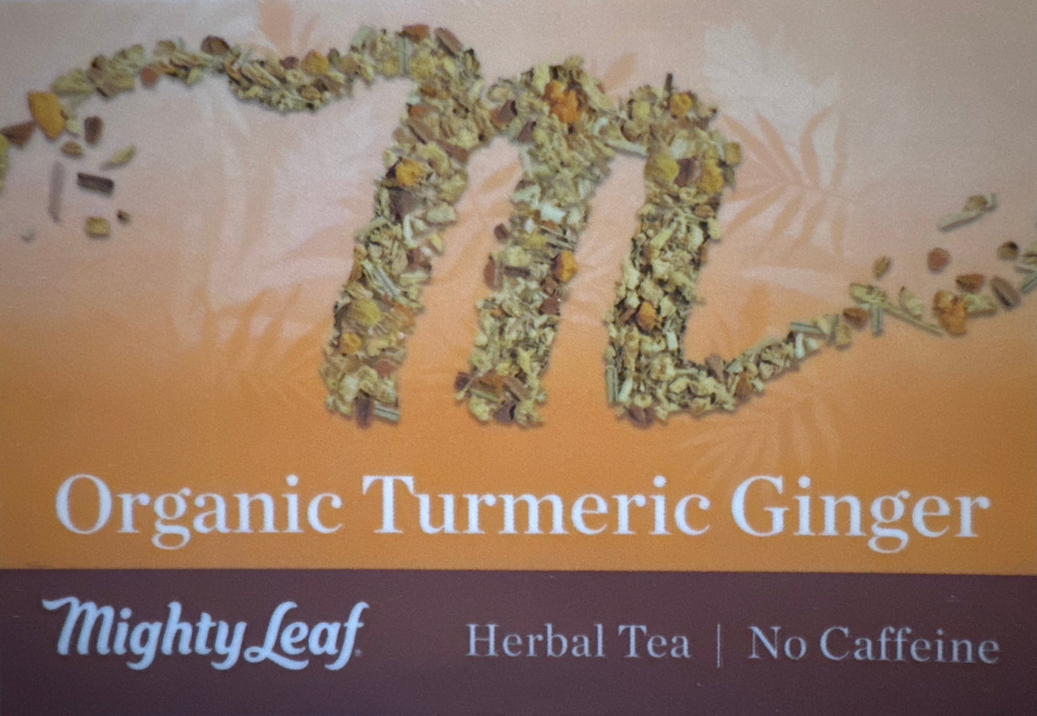 Mighty Leaf Organic Turmeric Ginger- Label - Dilworth Coffee