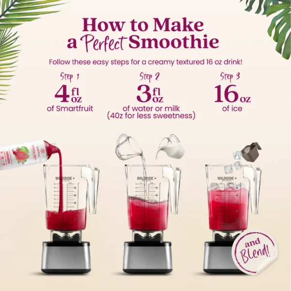 Smartfruit Guava Lychee Breeze Fruit Smoothie Concentrate 48oz Bottle