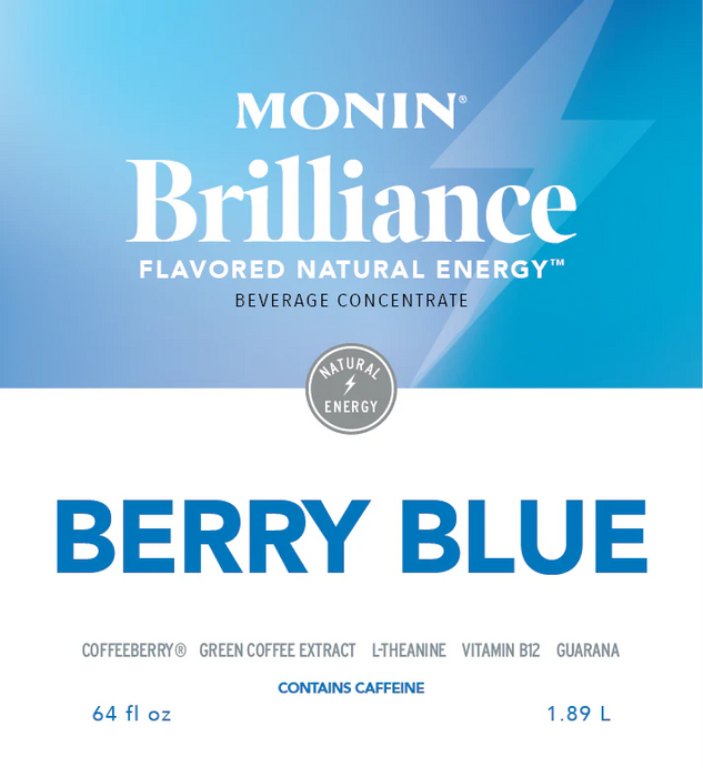 Monin Berry Blue Energy  64oz Bottle