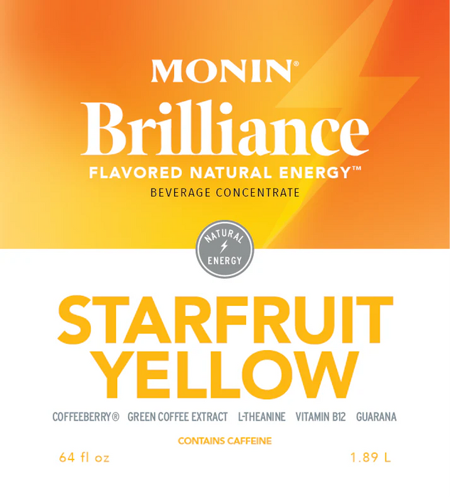 Monin Starfruit Yellow Energy  64oz Bottle