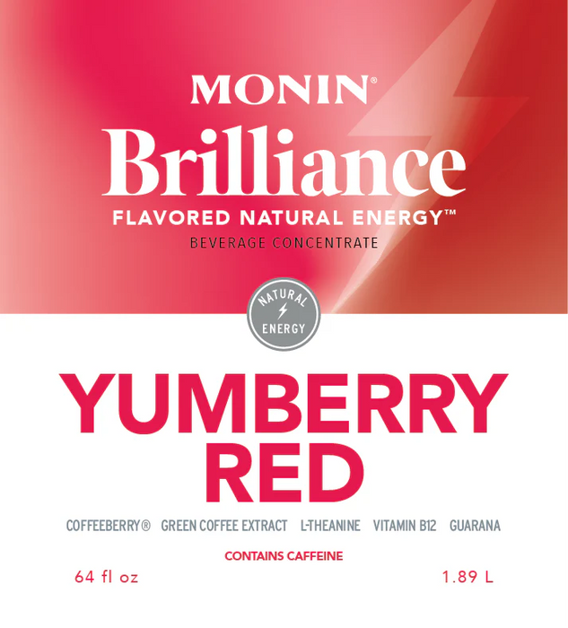 Monin Yumberry Red Energy  64oz Bottle