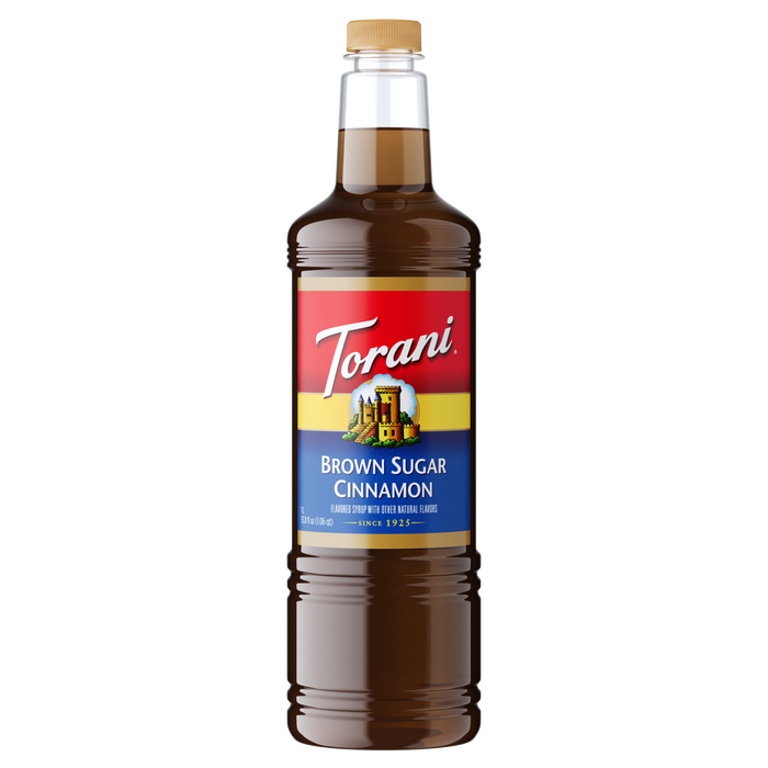Torani Brown Sugar Cinnamon Flavoring Syrup 1L Plastic Bottle