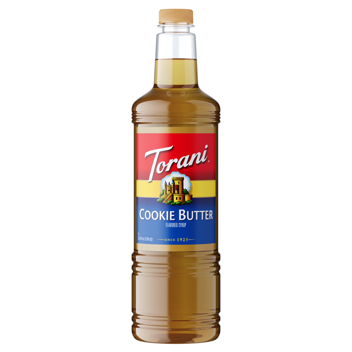 Torani Cookie Butter Flavoring Syrup 1L Plastic Bottle