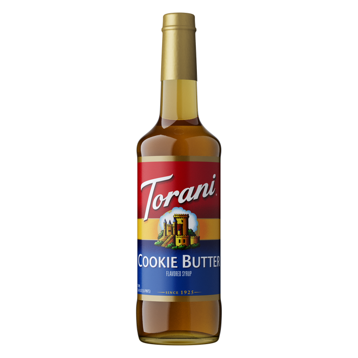 Torani Cookie Butter Flavoring Syrup 750mL Glass Bottle