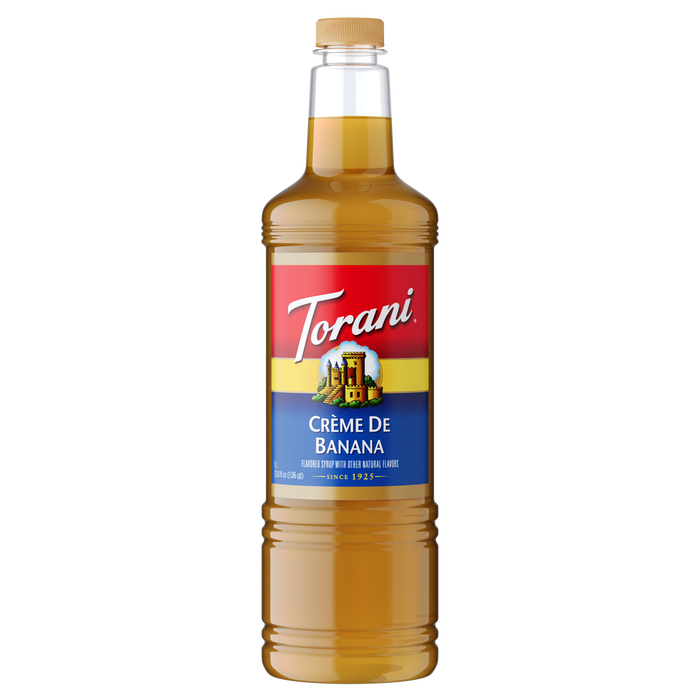 Torani Creme De Banana Flavoring Syrup 1L Plastic Bottle