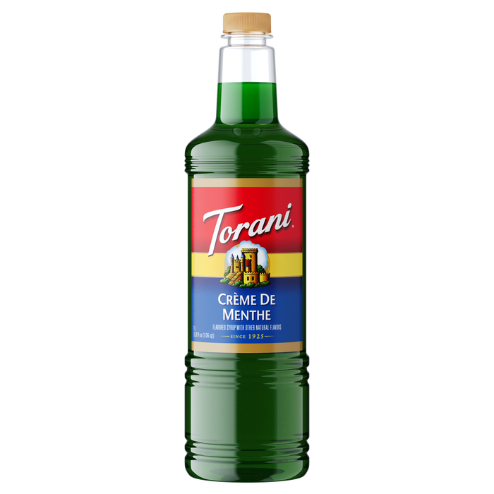 Torani Creme De Menthe Flavoring Syrup 1L Plastic Bottle
