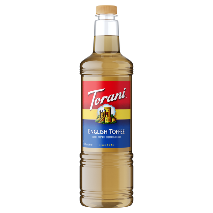 Torani English Toffee Flavoring Syrup 1L Plastic Bottle