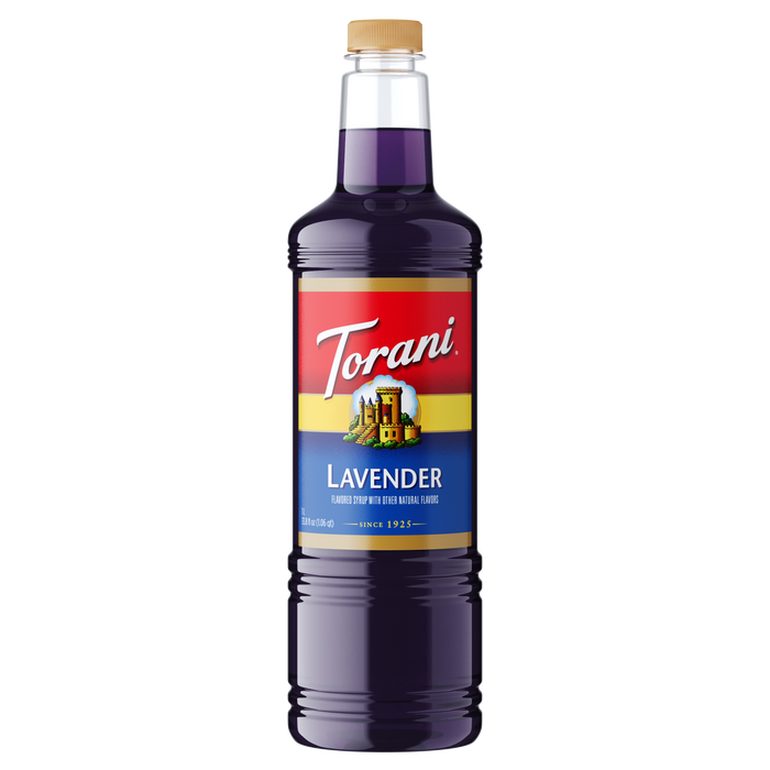 Torani Lavender Flavoring Syrup 1L Plastic Bottle