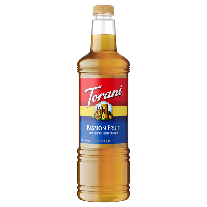 Torani Passion Fruit Flavoring Syrup 1L Plastic Bottle