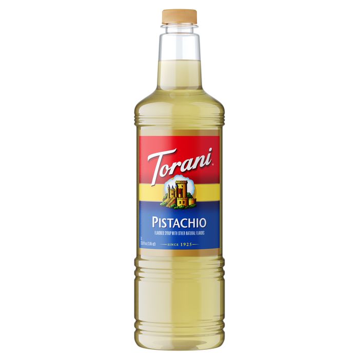 Torani Pistachio Flavoring Syrup 1L Plastic Bottle