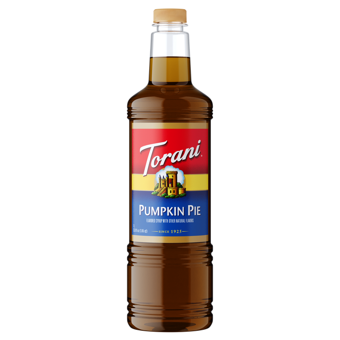 Torani Pumpkin Pie Syrup Flavoring Syrup 1L Plastic Bottle